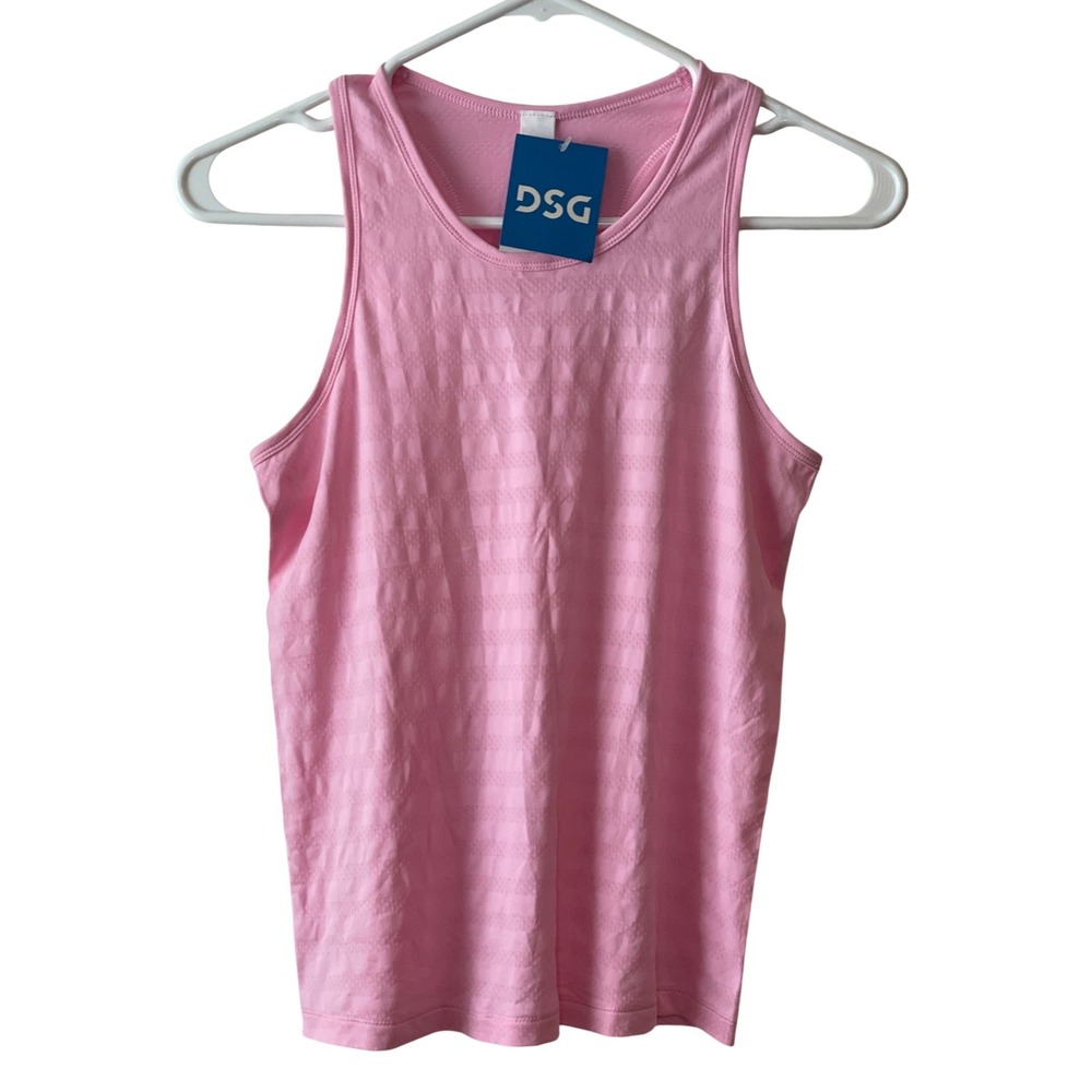 DSG Movement Seamless Mesh Tank Girls L 14 Pink Crush NEW Moisture Wicking Sport